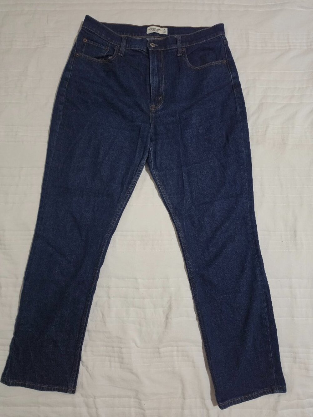 Abercrombie & Fitch Slim Straight Ultra High Rise Jeans 31 12S Dark Wash